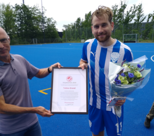 Tobias Grand, Københavns Hockeyklub modtager Ildsjæleprisen 2019